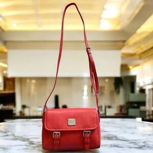 Lauren Ralph Lauren Coral Crossbody Bag with Buckle Flap
